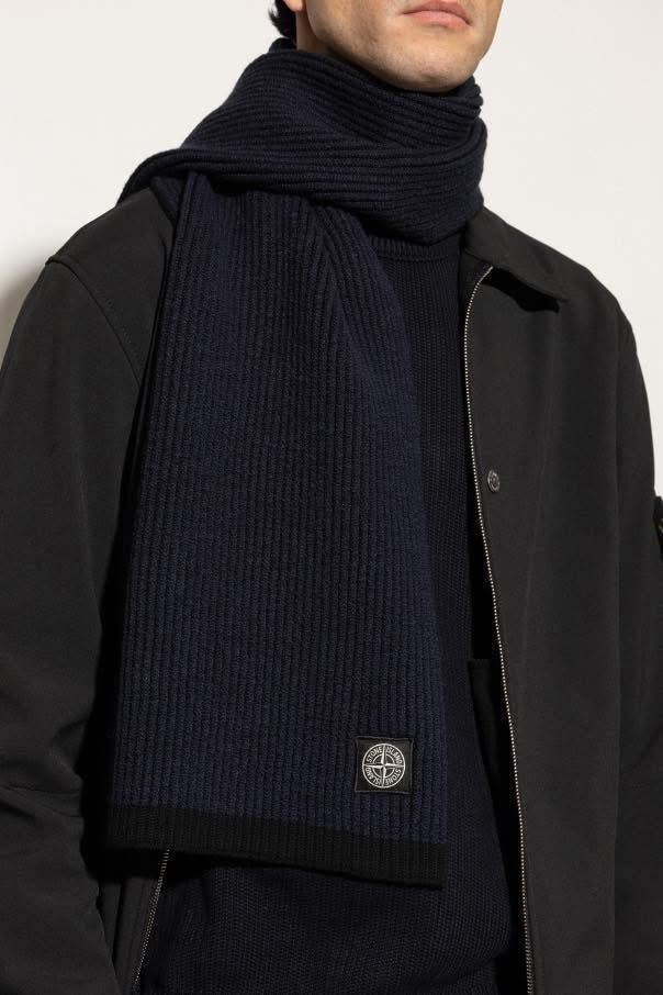 STONE ISLAND RIBBED SCARF