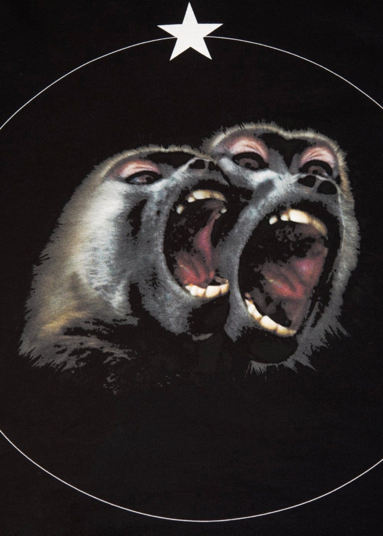 GIVENCHY Cuban Fit Screaming Monkeys Sweatshirt Black