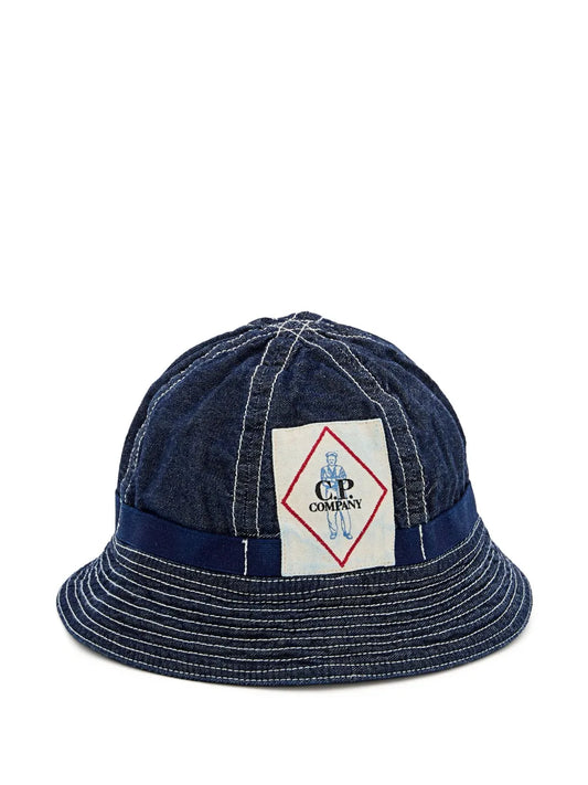CP COMPANY BUCKET HAT 3/1 DENIM NAVY