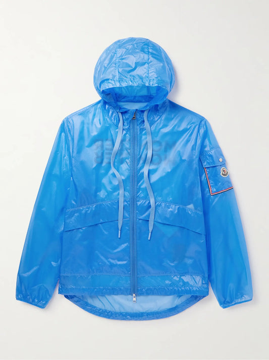 Moncler Ebizo Logo Nylon-Ripstop Hooded Jacket