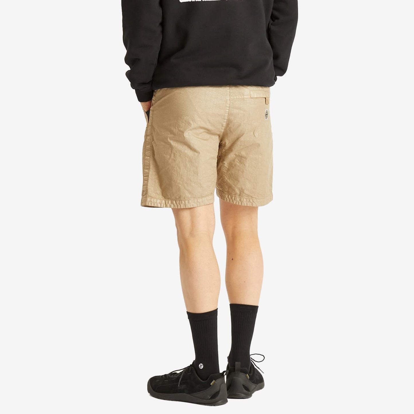 STONE ISLAND ORGANIC NYLON PANAMA-TC SHORTS