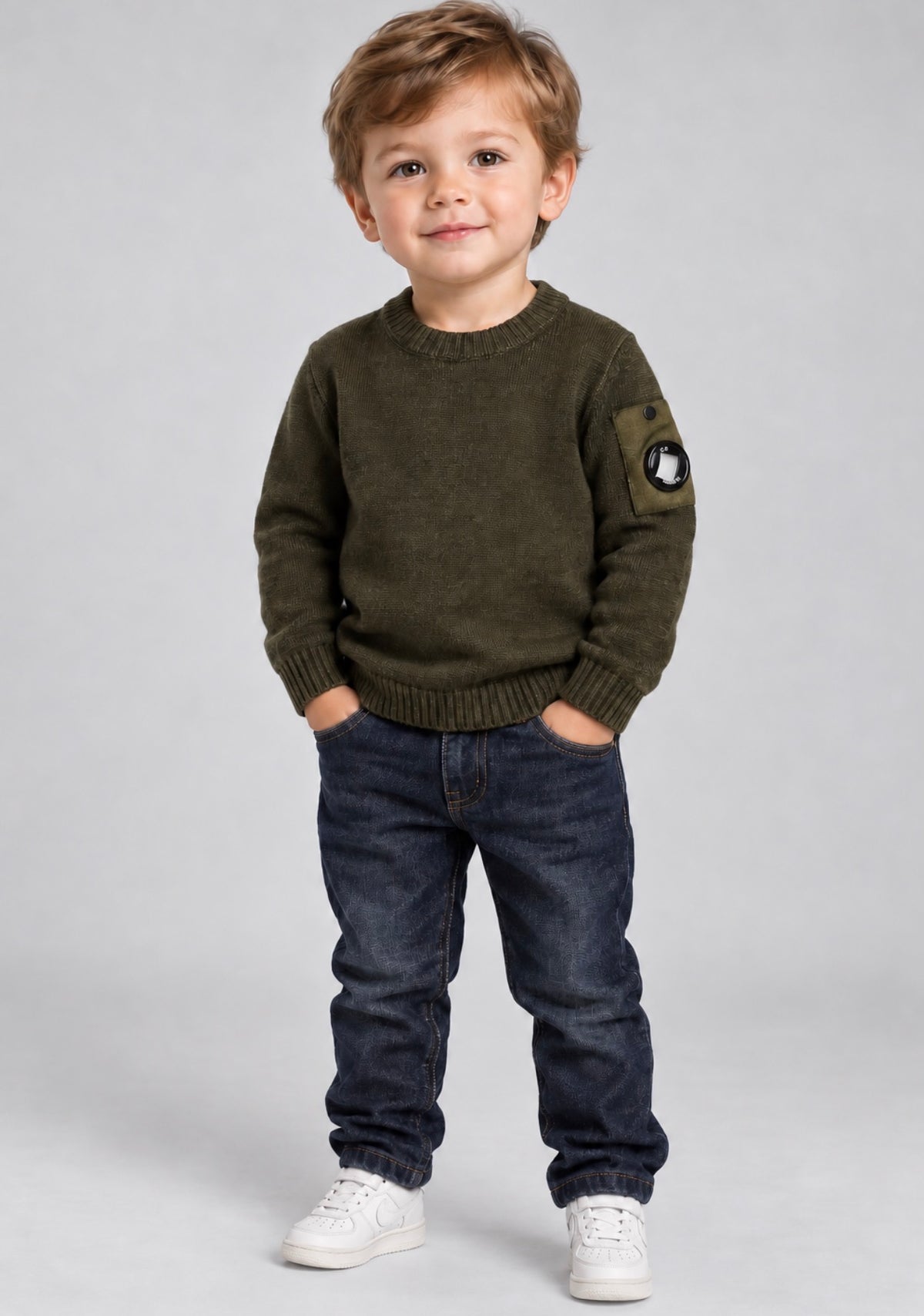 C.P. COMPANY KNITTED JUNIORS JUMPER